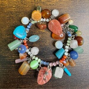 Quartz Crafting Beads Colorful Beaded Bracelet Callout